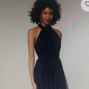 NWT long formal navy blue dress